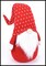 Red and White Christmas Gnome | 12" Plush Sitting Holiday Decor